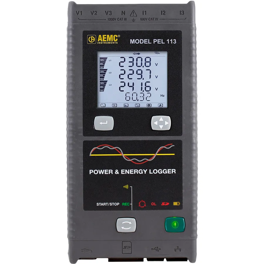 AEMC PEL 113 W/O Sensors Kraft- och energilogg