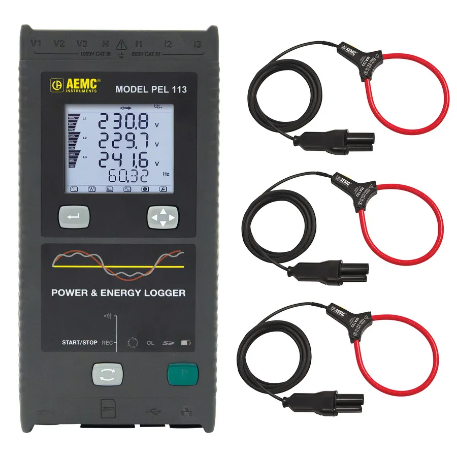 AEMC PEL 113 kraft- och energi-datalogger