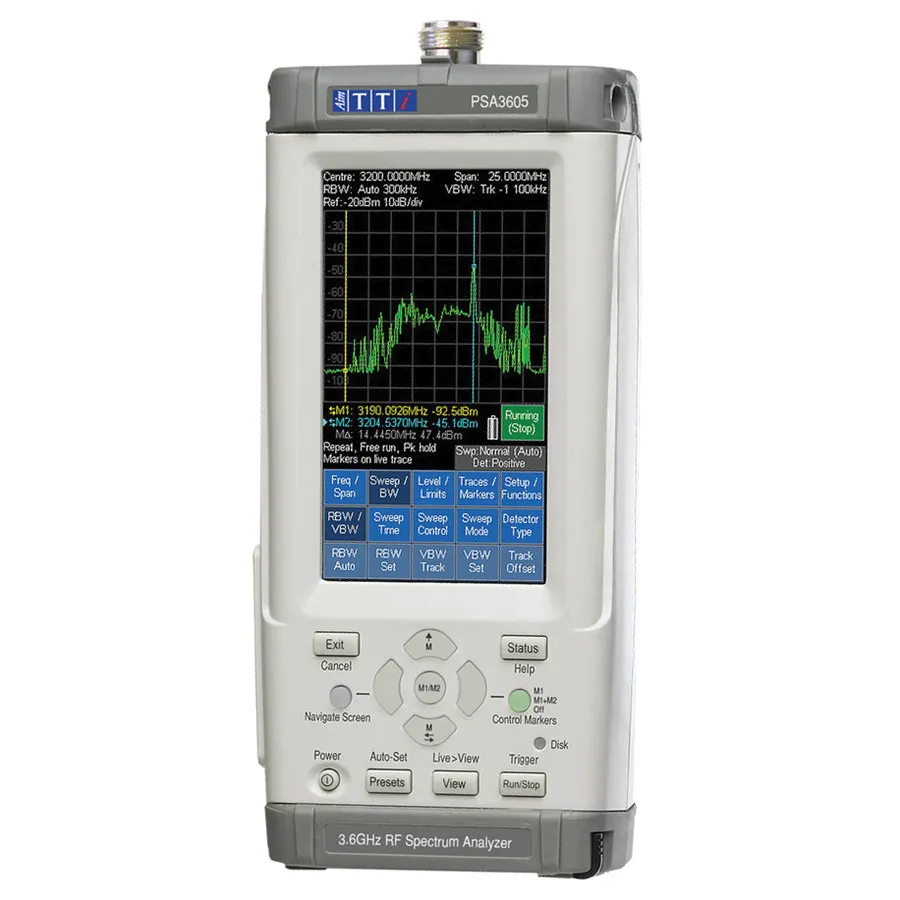 Aim TTi PSA3605 bärbar RF-spektrumanalysator