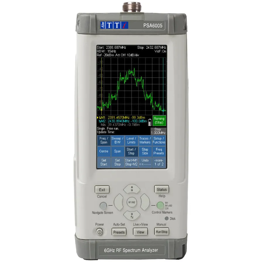 Aim TTi PSA6005 bärbar RF-spektrumanalysator