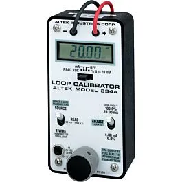Altek 334A milliamp-loopkalibrering