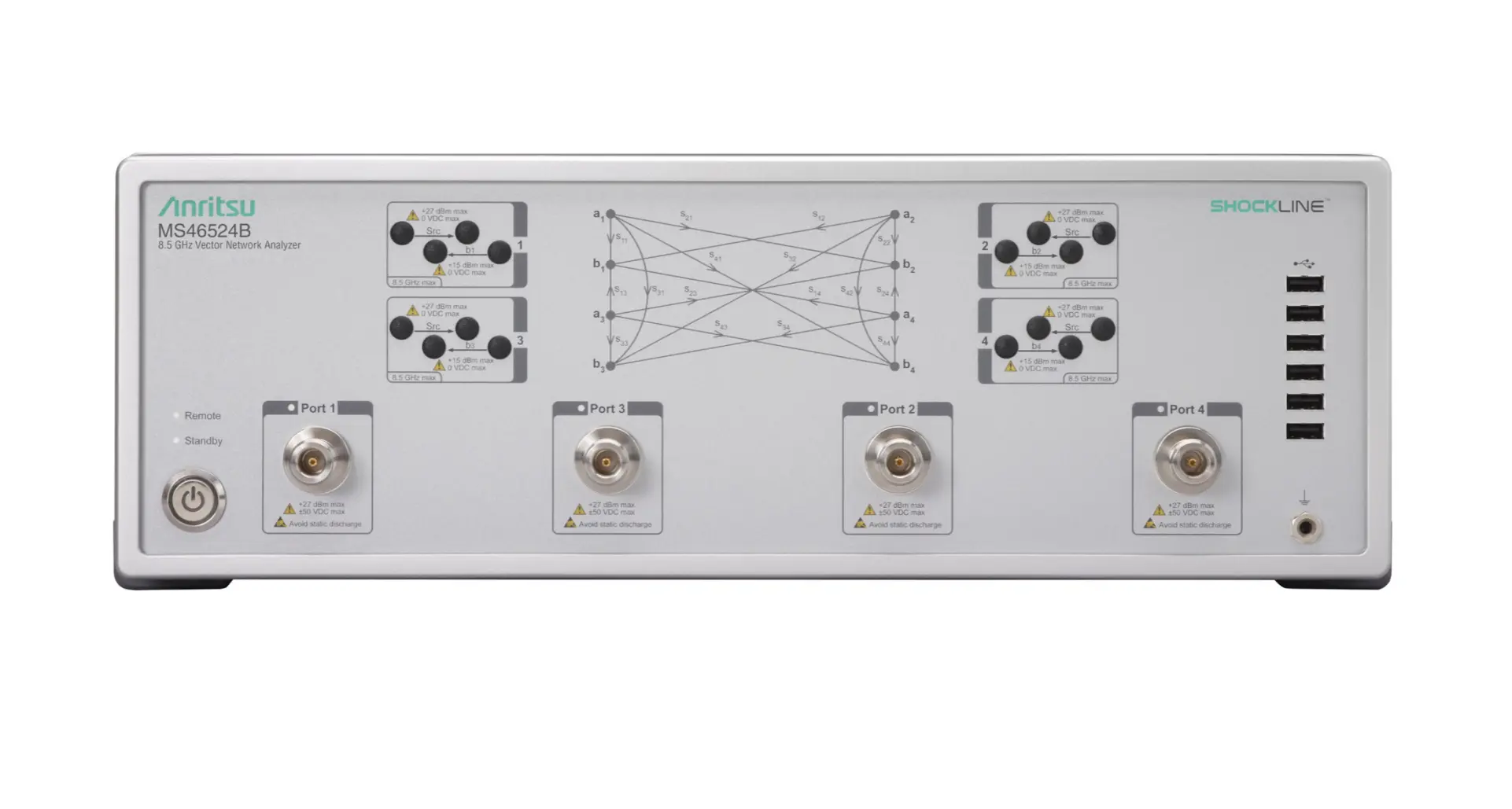 Anritsu MS46524B 4-ports vektornätverksanalysator