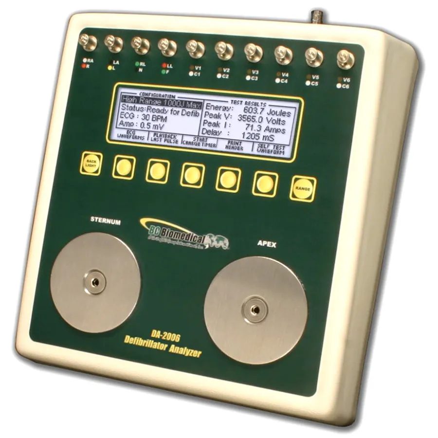 BC Biomedical DA-2006 defibrillatorsanalysator