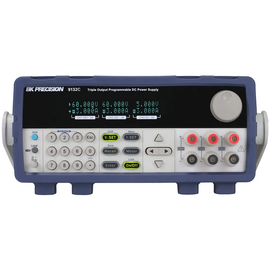 B&K Precision 9132C likströmmatning med tre utgångar