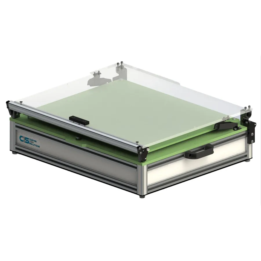 Cortek 2420-L clamshell testfixtur