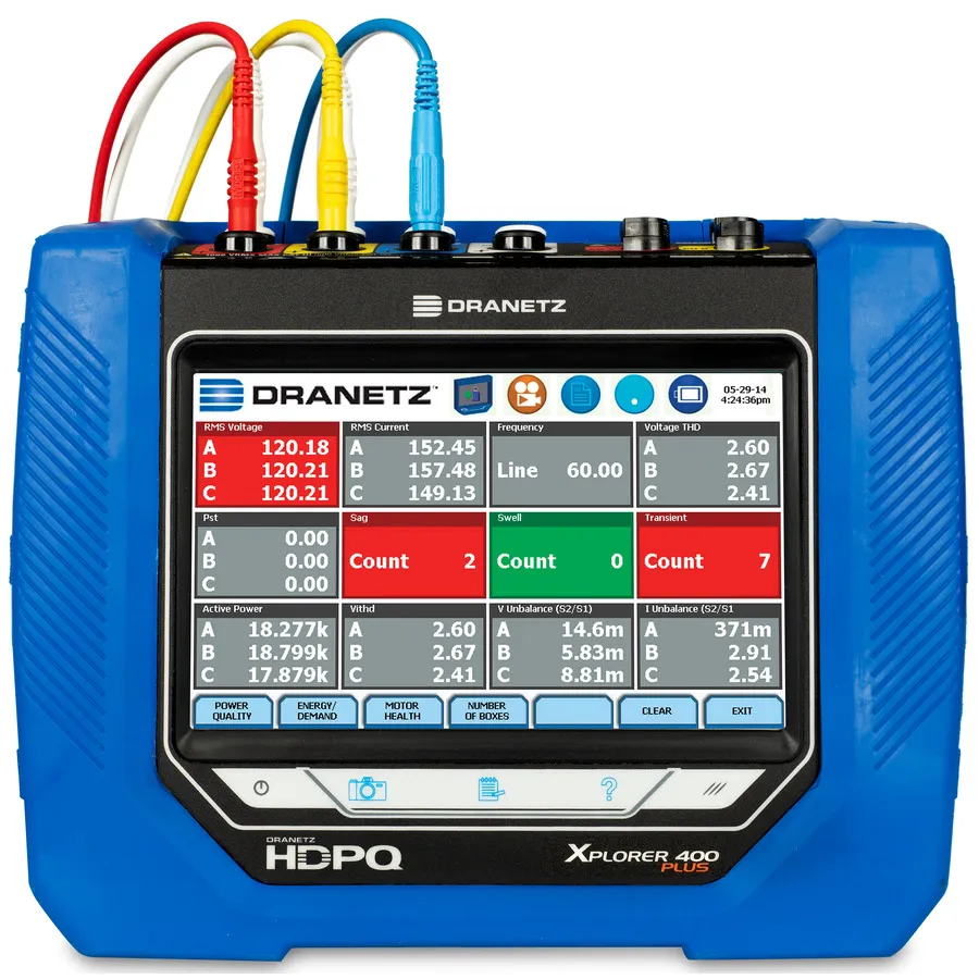 Dranetz HDPQ-P-X4A10PKG Xplorer 400 Plus strömkvalitetsanalysator