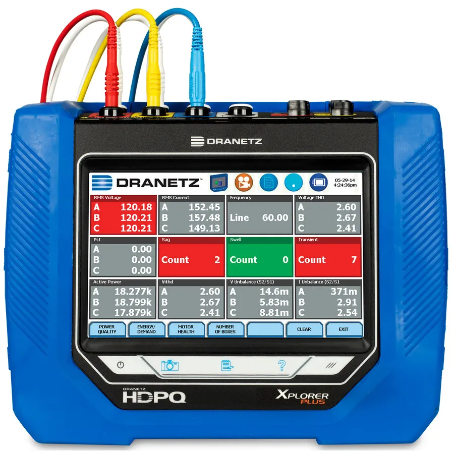 Dranetz HDPQ-P-XAMFLEX3PKG Xplorer Plus strömkvalitetsanalysator