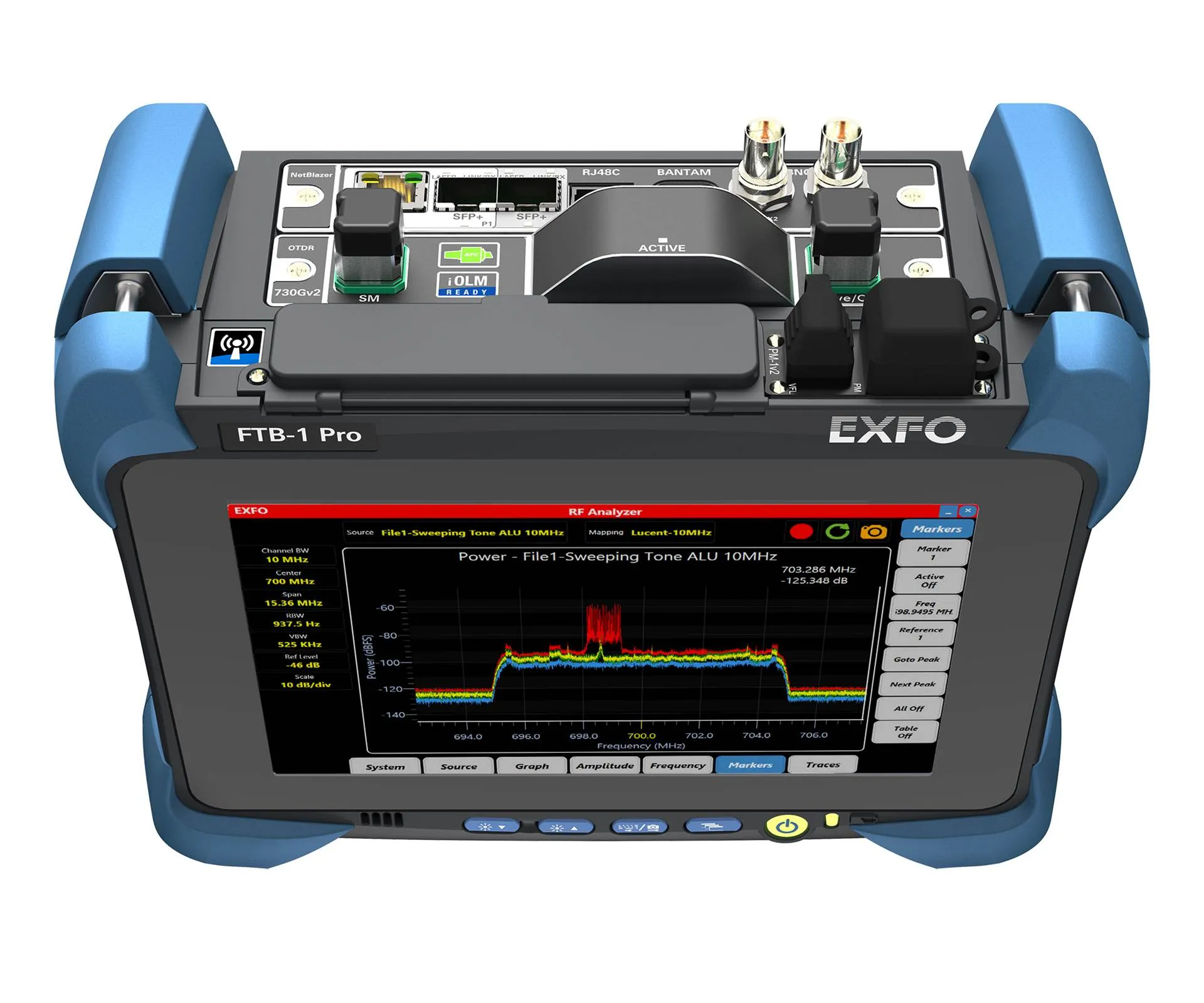 EXFO FTB-730GV2-SM8 10G bärbar nätverkstestare