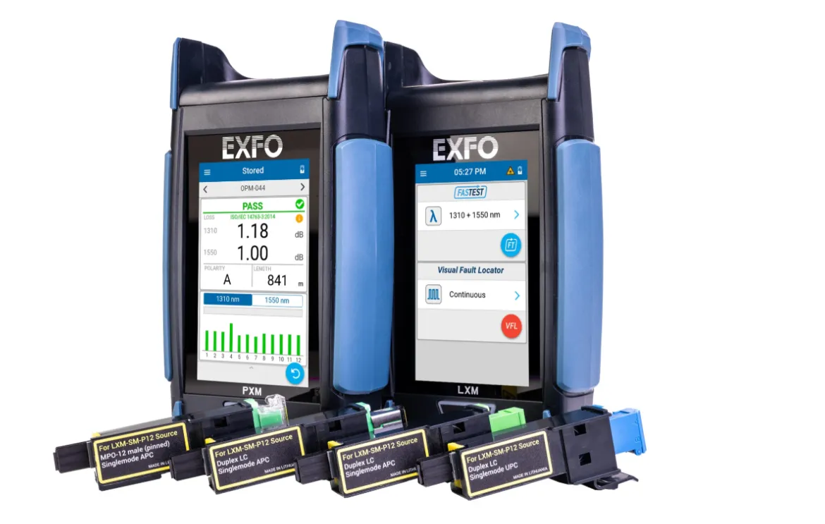 EXFO TK-XM-Q-P12-XX duplex- och multi-fibertestare
