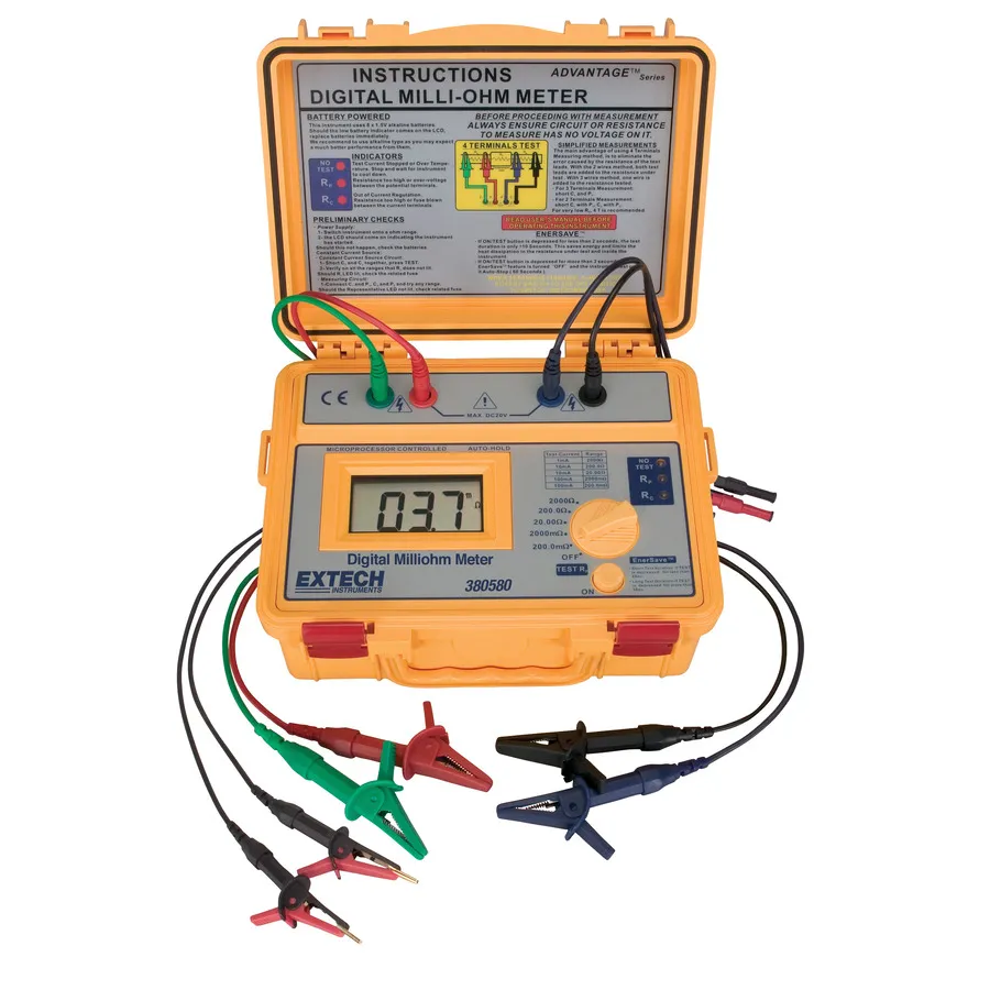 Extech 380580 Milliohmmätare