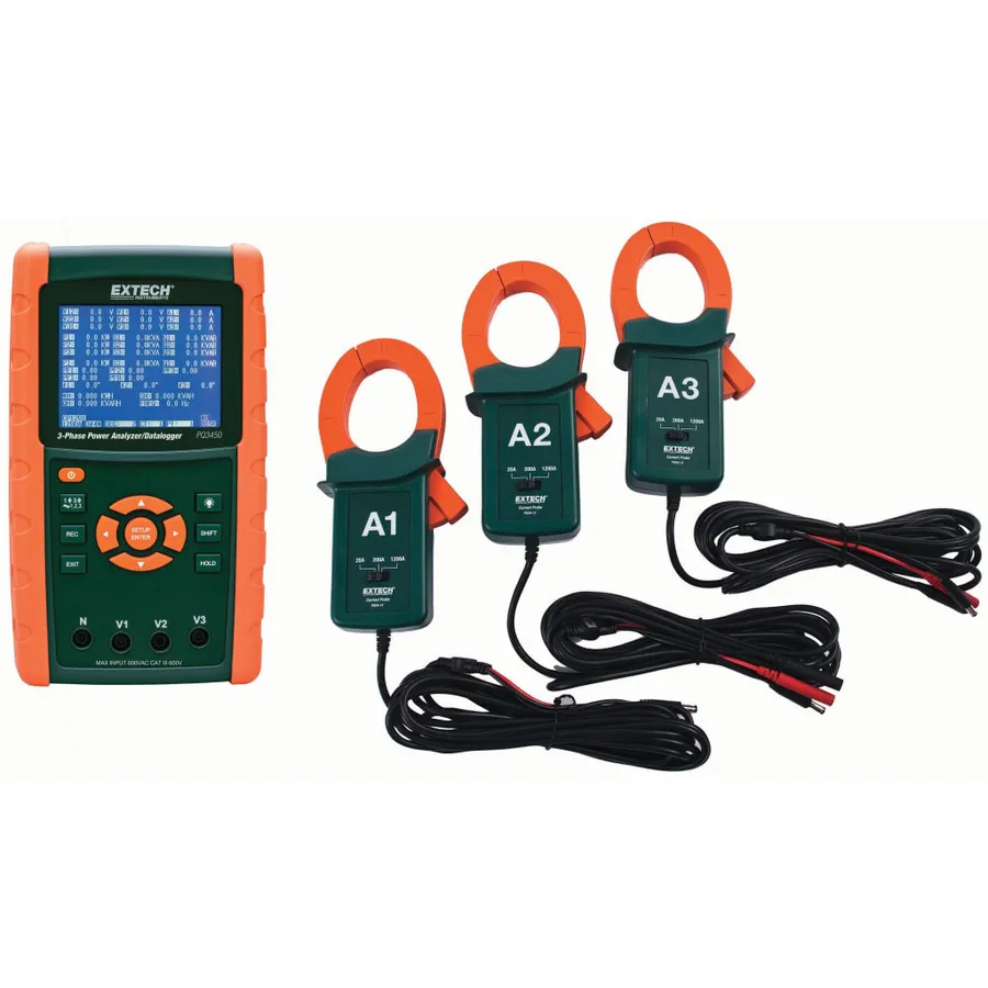 Extech PQ3450-12 strömanalysator/datalogger kit