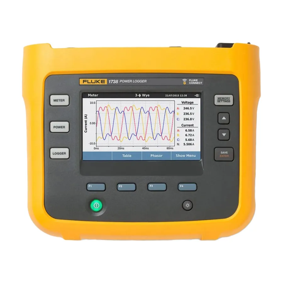 Fluke FLUKE-1738/B trefas-strömloggare