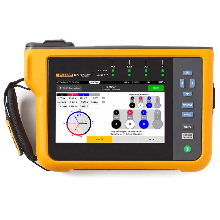 Fluke FLUKE-1773/BASIC eleffektskvalitetsanalysator