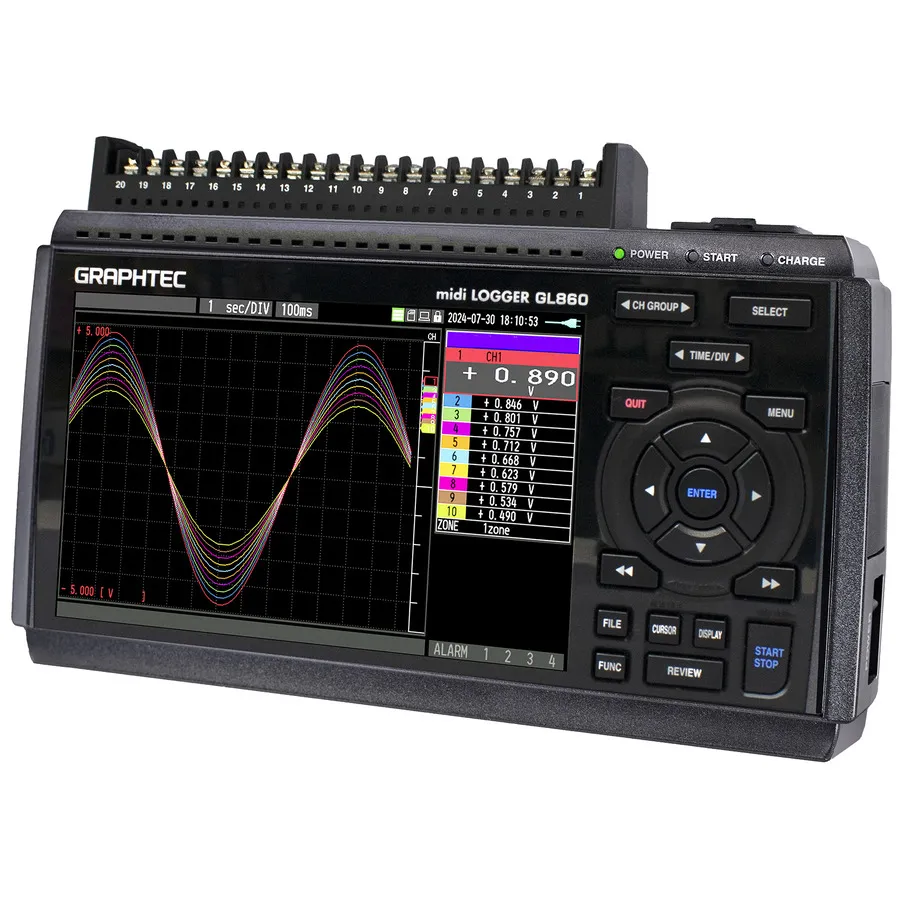 Graphtec GL860 multikanaldatalogger