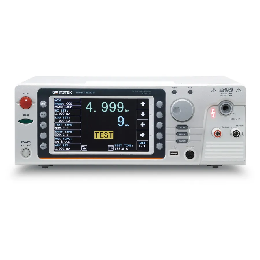 GW Instek GPT-12003 Elektrisk säkerhetstestare