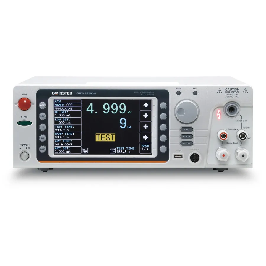 GW Instek GPT-12004 Elektrisk säkerhetstestare