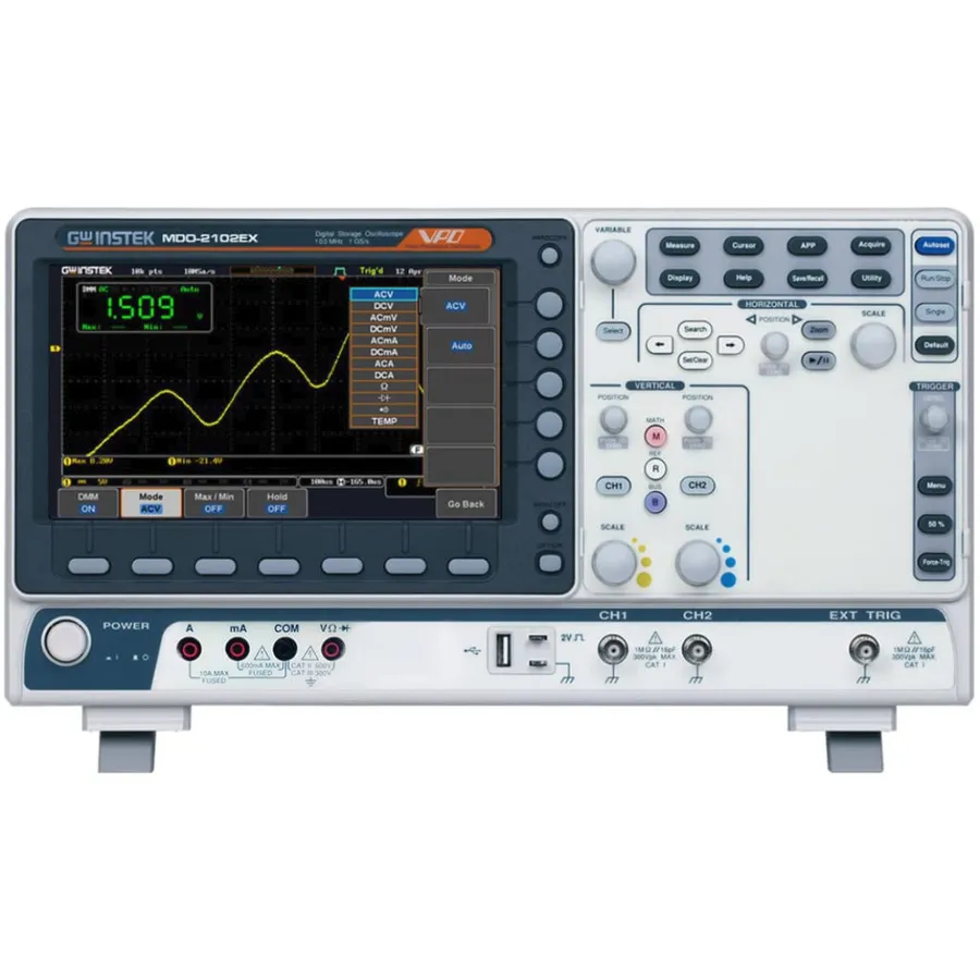 GW Instek MDO-2102EX Mixad domänoscilloskop