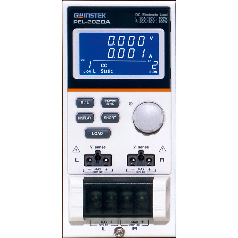 GW Instek PEL-2020A DC-elektronisk last modul två kanaler