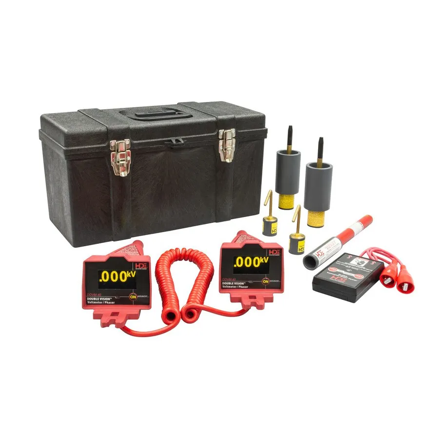 HDE DDVM-40/K03 dubbeldisplay voltmeter och fasmätningsset