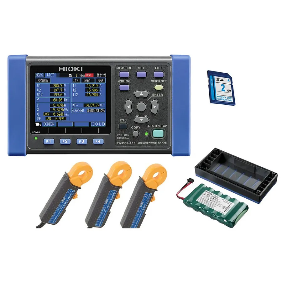 Hioki PW3365-20/100Pro KIT kraftloggare