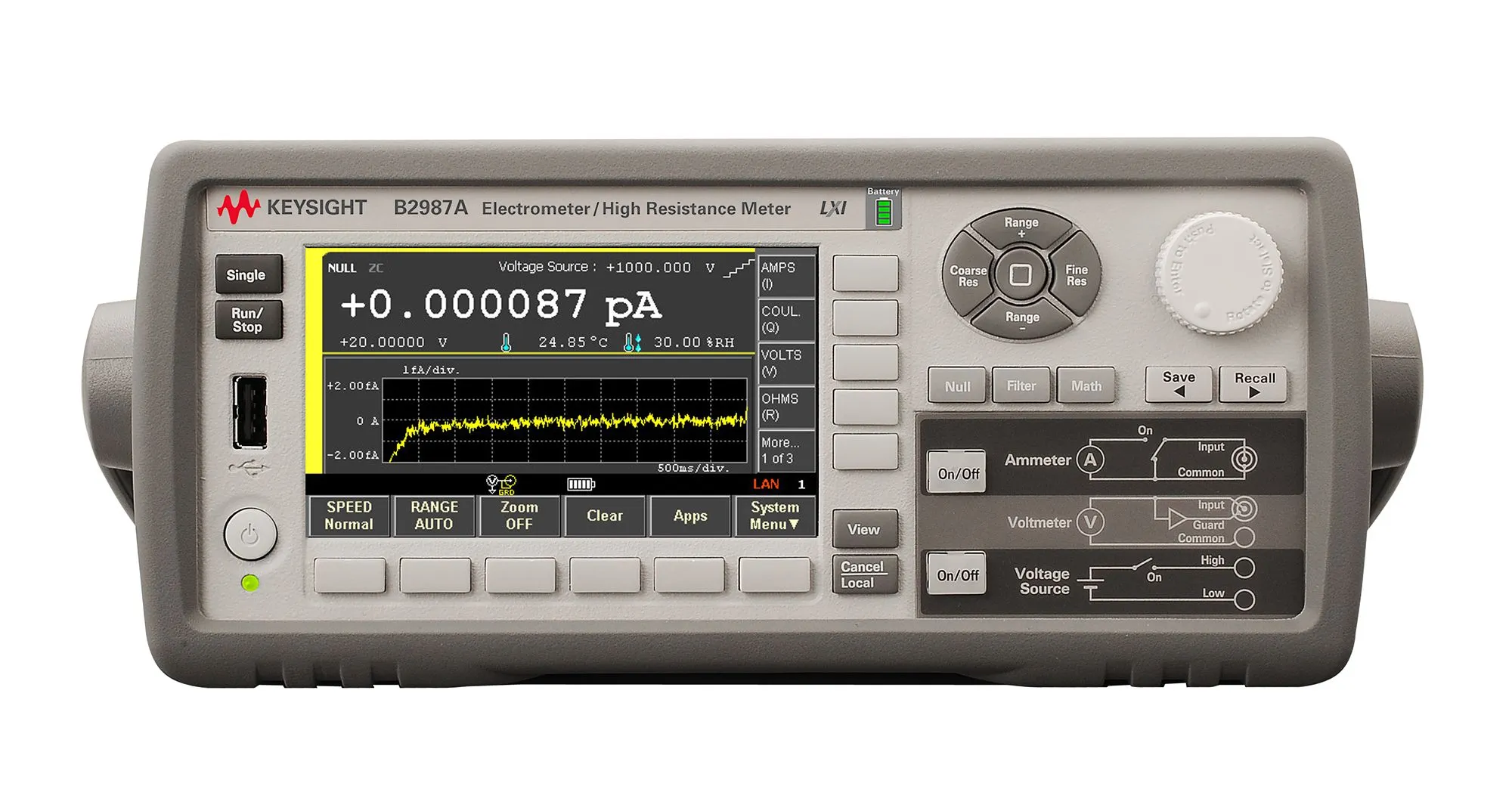 Keysight B2987A Elektrometer/Högmotstånds-mätare