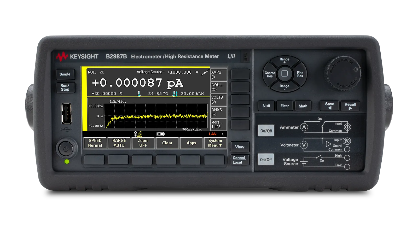 Keysight B2987B Elektrometer/Högmotstånds-mätare