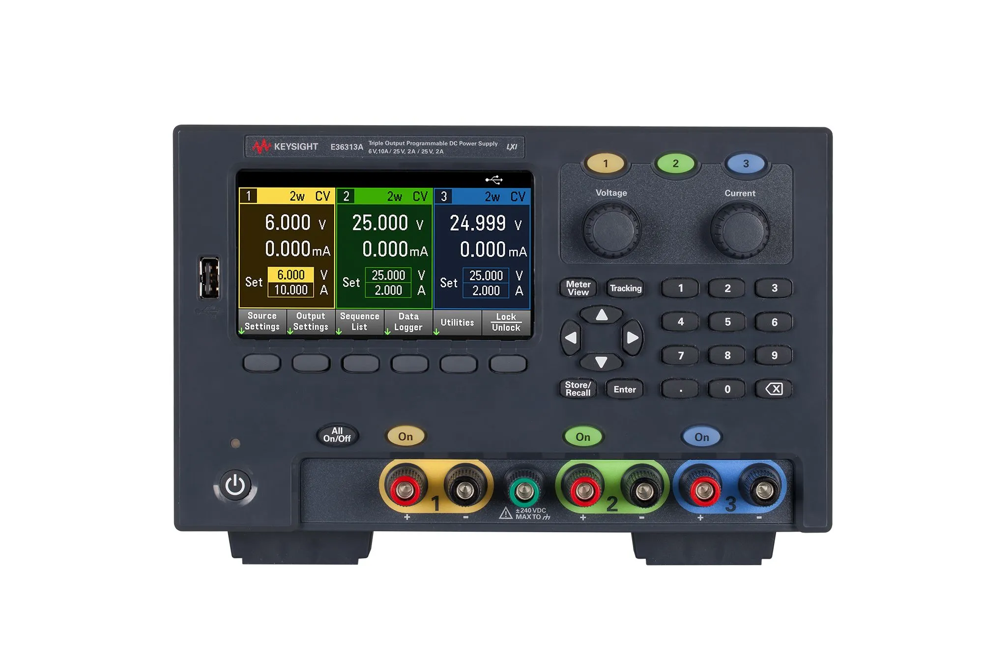 Keysight E36313A Trippelutgång DC-strömförsörjning
