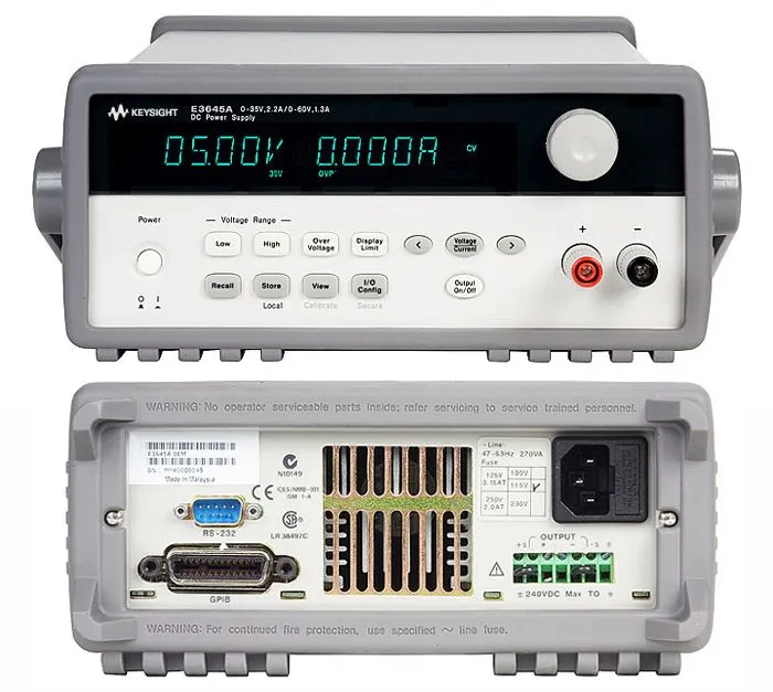 Keysight E3643A Arbetsbänksströmförsörjning