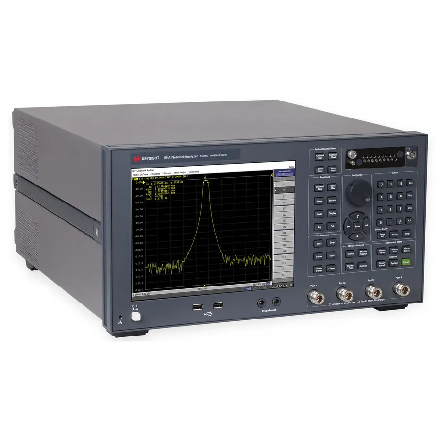 Keysight E5071C ENA-vektornätverksanalysator (4-ports, tidsdomän, högt stabil)
