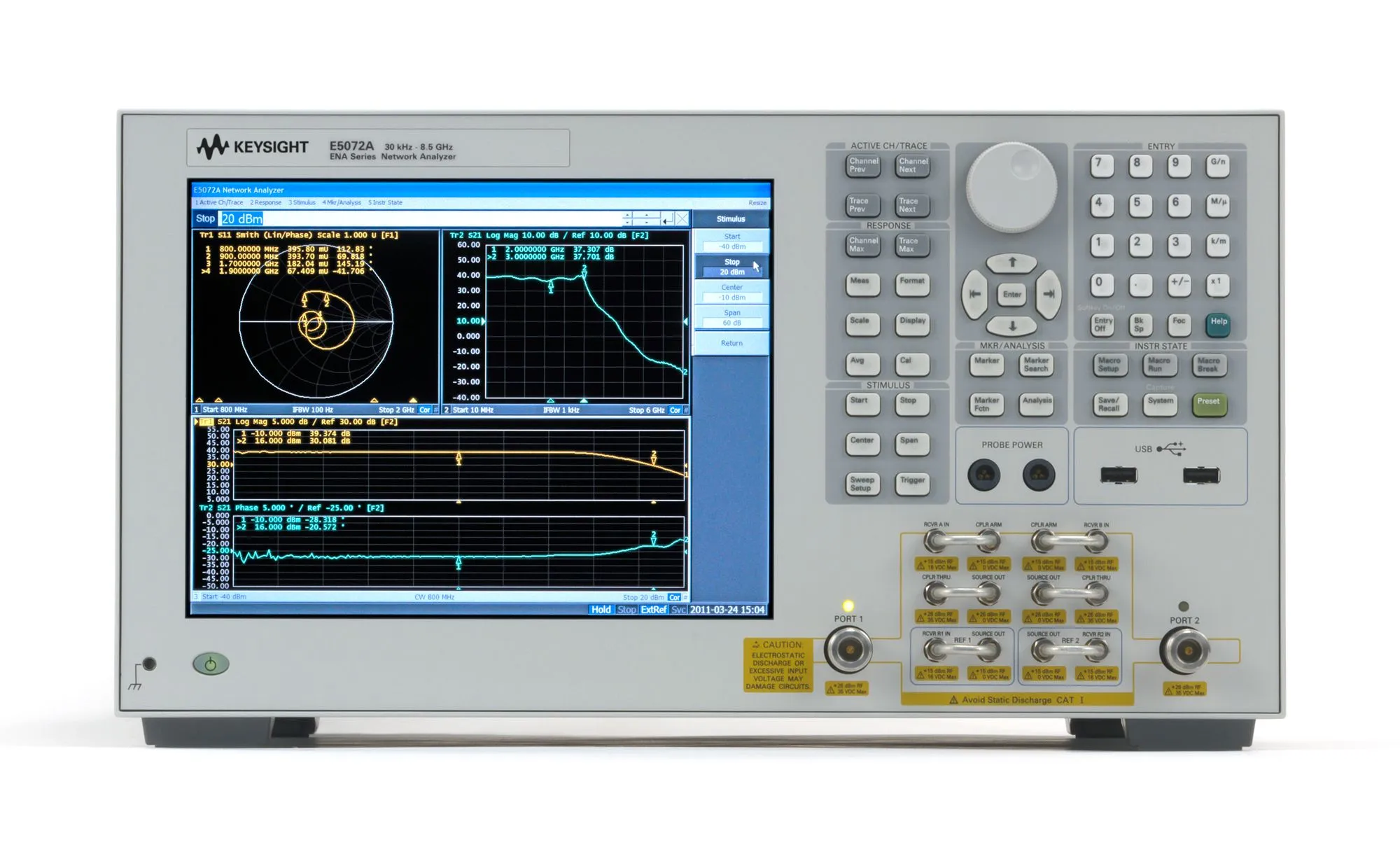 Keysight E5072A vektornätverksanalysator