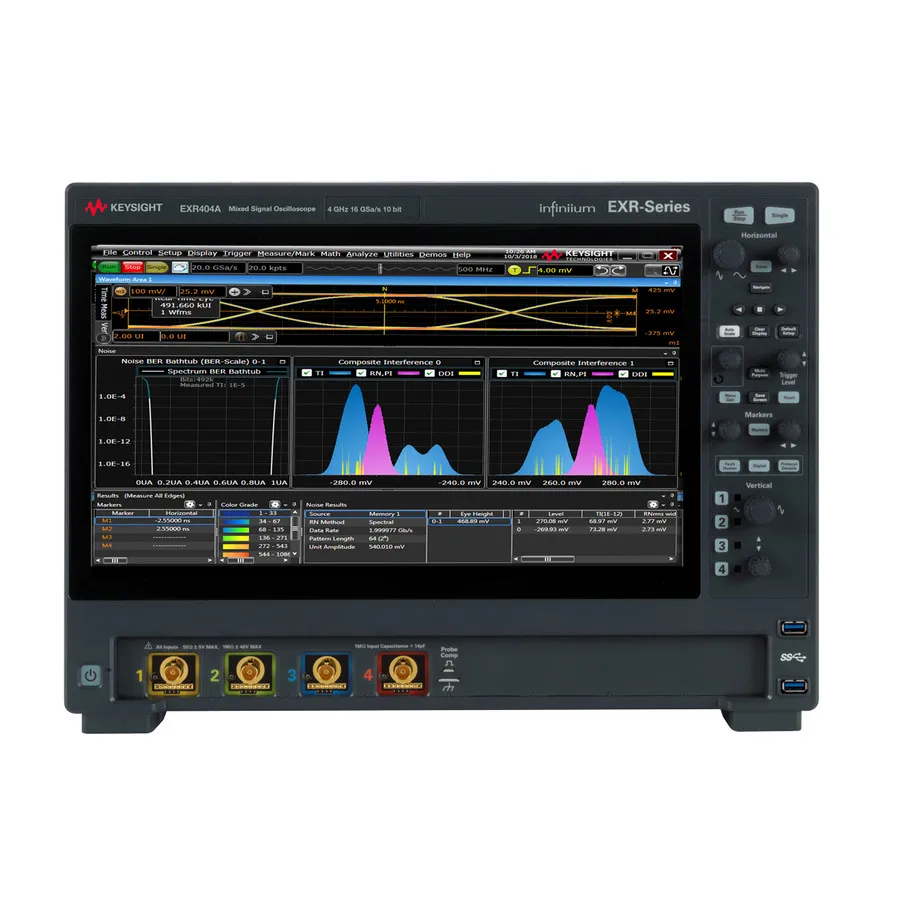 Keysight EXR404A Infiniium Oscilloscope i realtid