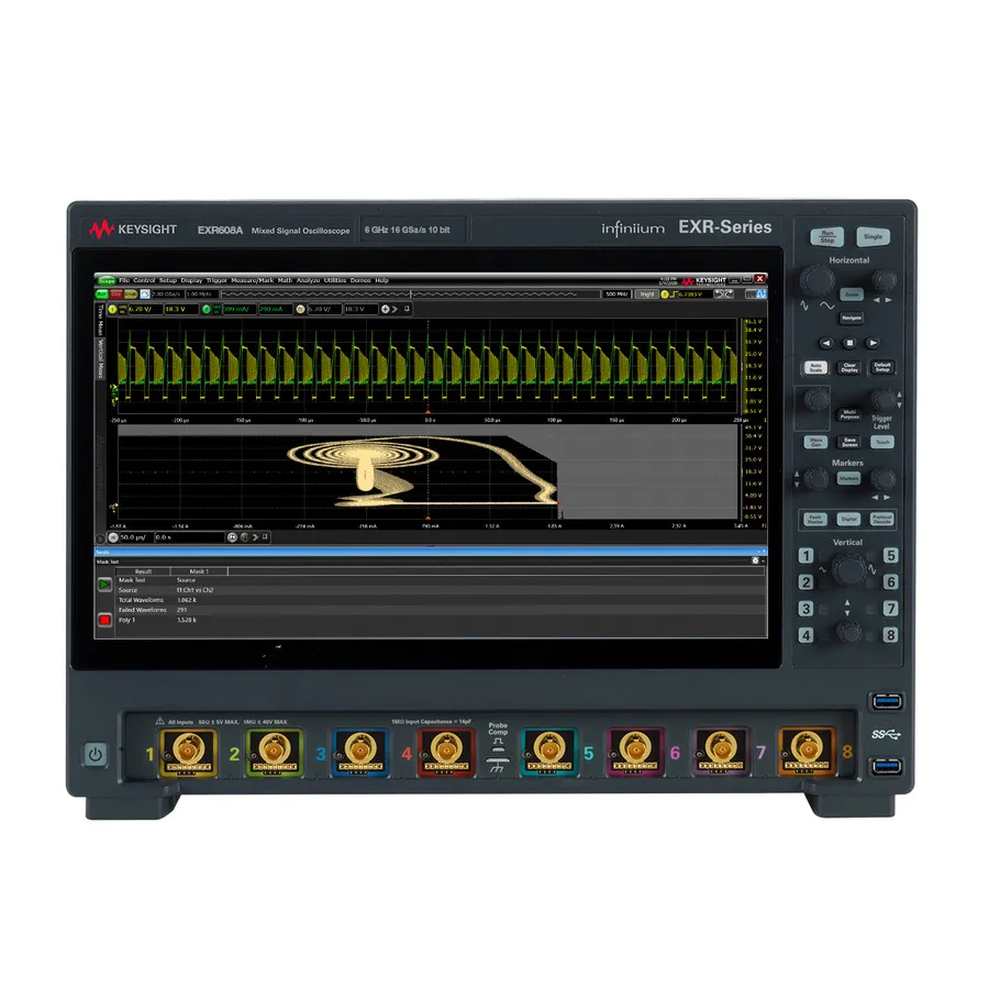 Keysight EXR608A Infiniium Oscilloscope i realtid