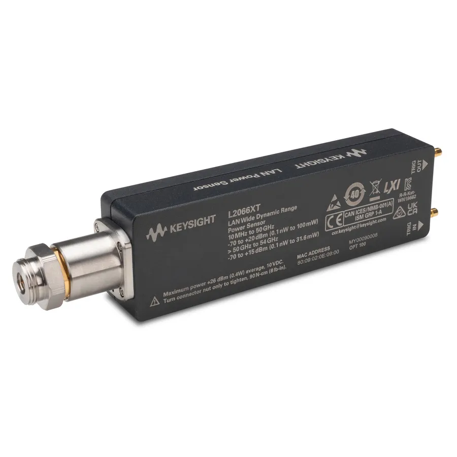 Keysight L2066XT värmevakuum-överensstämmelse toppvärde och genomsnittlig effektsensor
