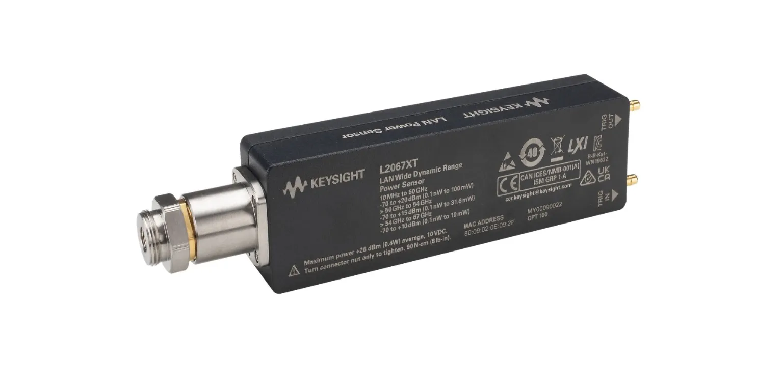 Keysight L2067XT bredbands toppvärde och genomsnittlig effektsensor