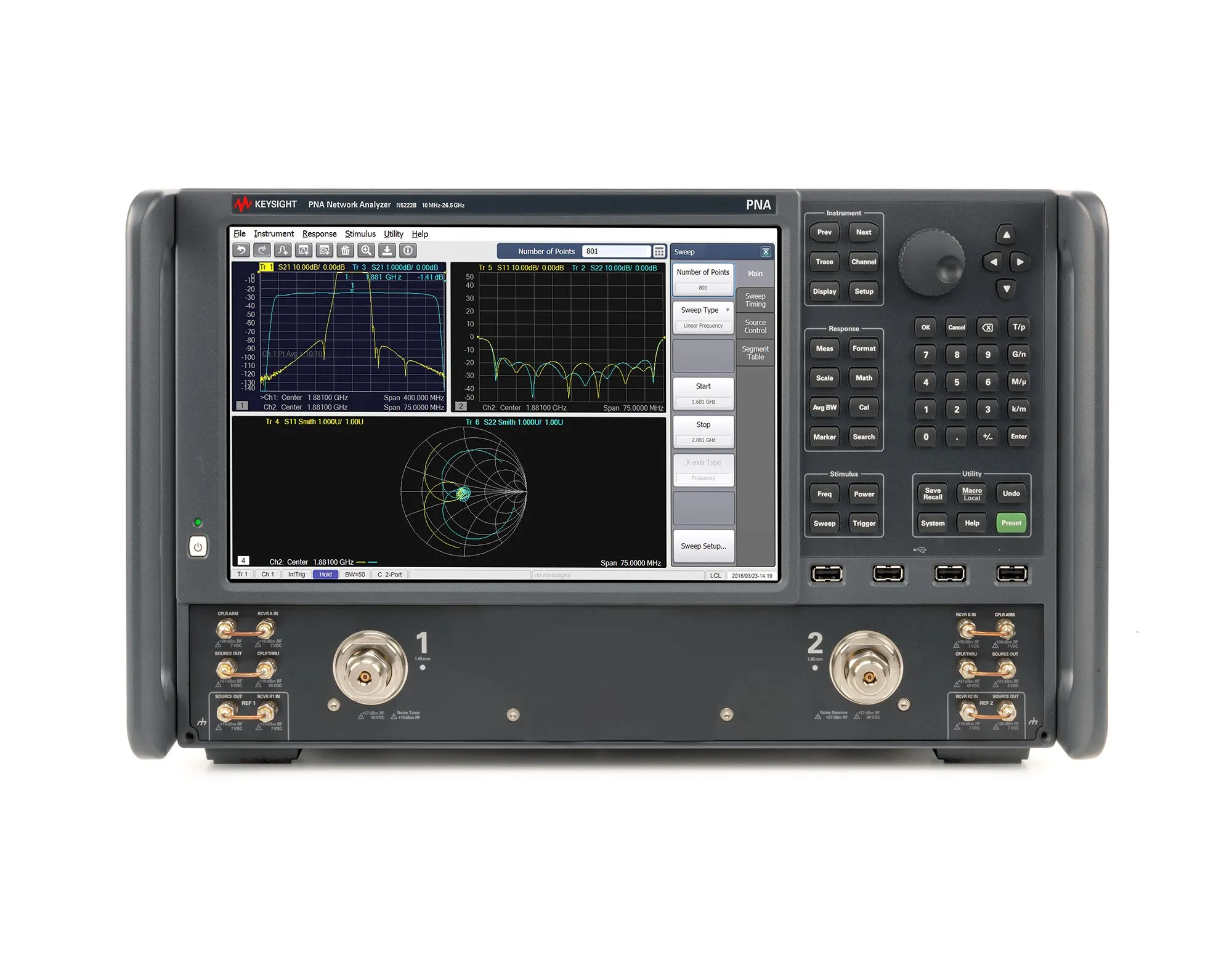 Keysight N5222B mikrovångsnätverksanalysator