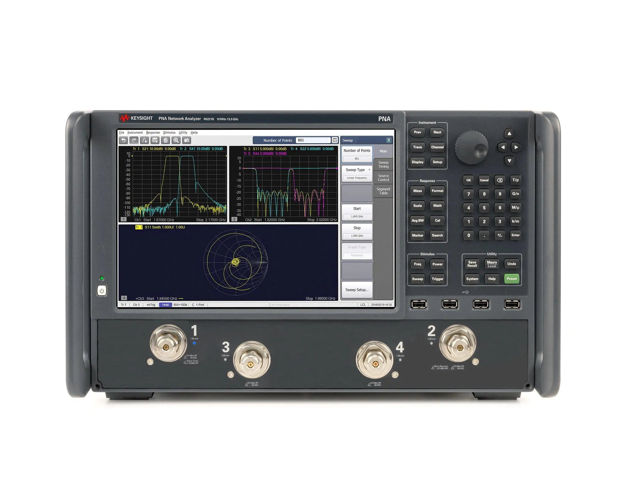 Keysight N5227B PNA Mikrovågsnätverksanalysator