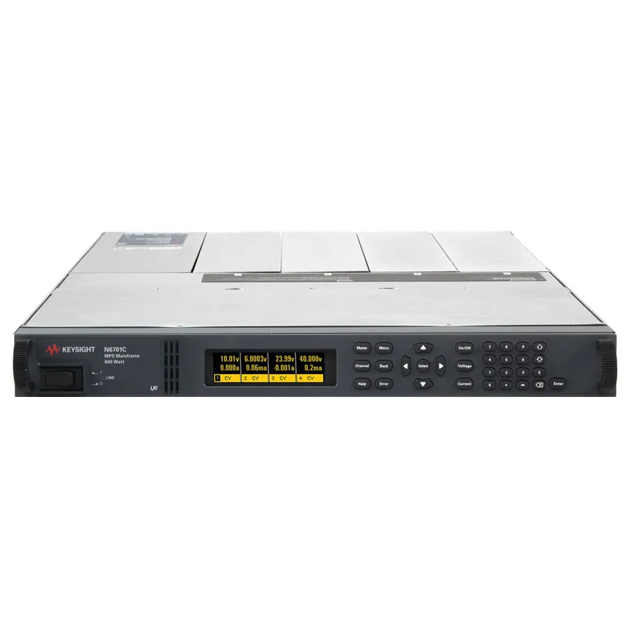 Keysight N6701C modulariserad kraftsystemhuvudram med rackmonterings-kit