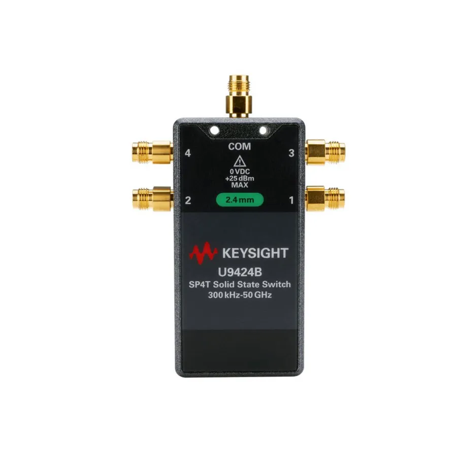 Keysight U9424B/002/201/301 Solid State FET-switch, SP4T, 300 kHz–50 GHz, USB