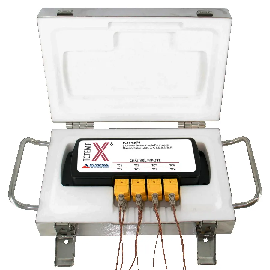 MadgeTech 900437-00 ThermoVaultX8 ugnstemperaturinspelare