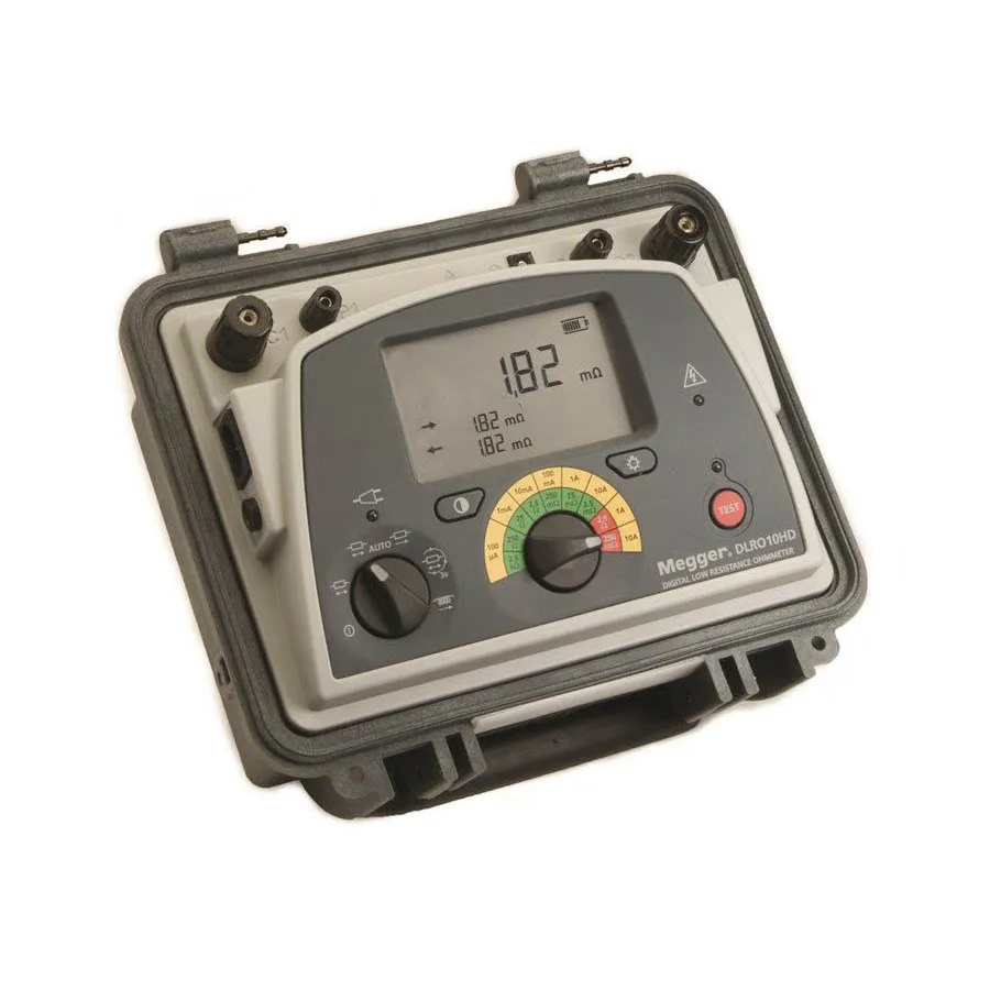 Megger DLRO10HD-NLS ohmmeter för lågresistans