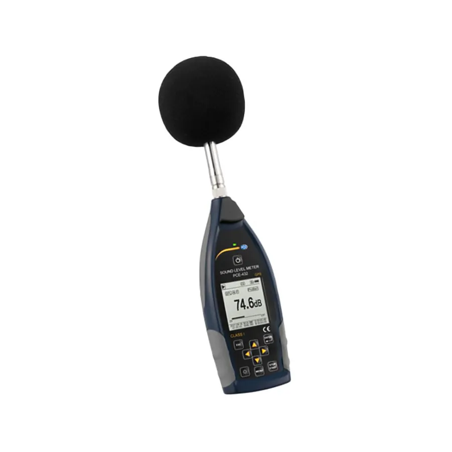 PCE Instruments PCE-432 Ljudnivåmätare med dataloggning och GPS