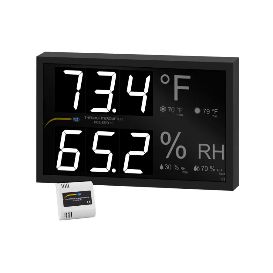 PCE Instruments PCE-EMD 10 väggmonterad digital termometer