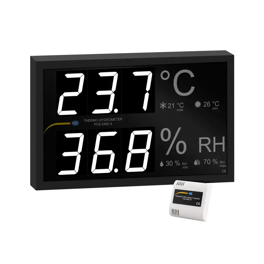 PCE Instruments PCE-EMD 5 temperatur- och fuktighetindikator
