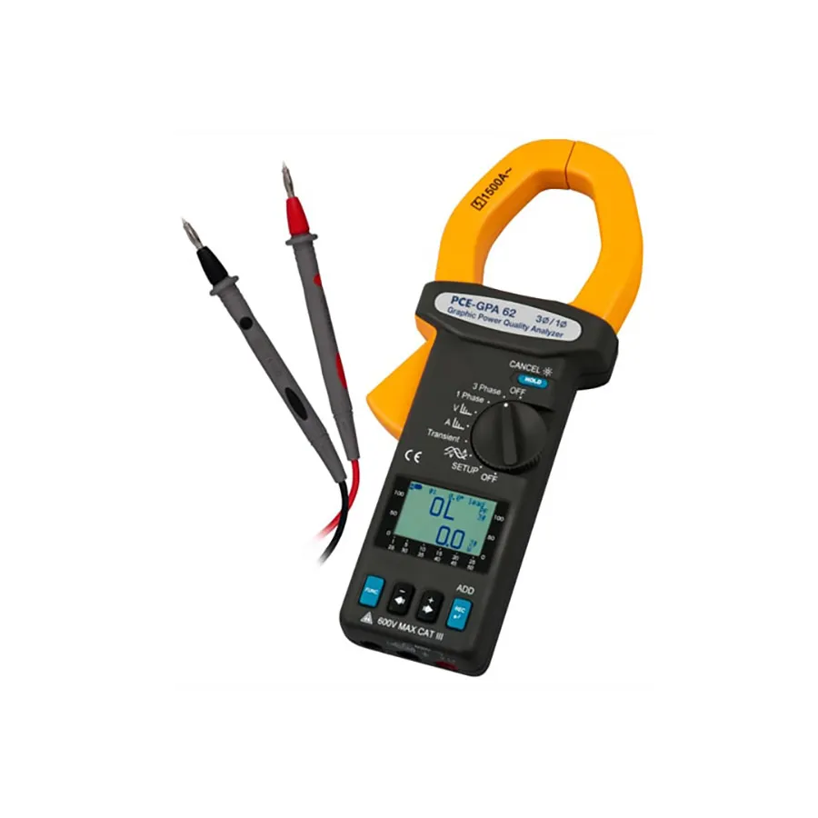 PCE Instruments PCE-GPA 62 Trefaseffektanalysator