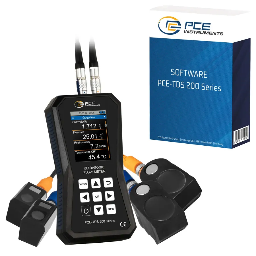 PCE Instruments PCE-TDS 200 SM-SW-KIT ultraljuds flödesmätare