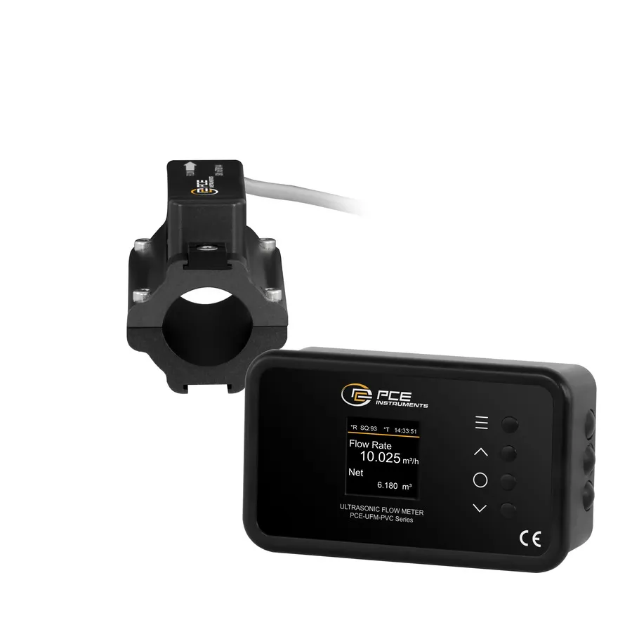 PCE Instruments PCE-UFM 25PVC klämklämmande ultraljuds flödesmätare