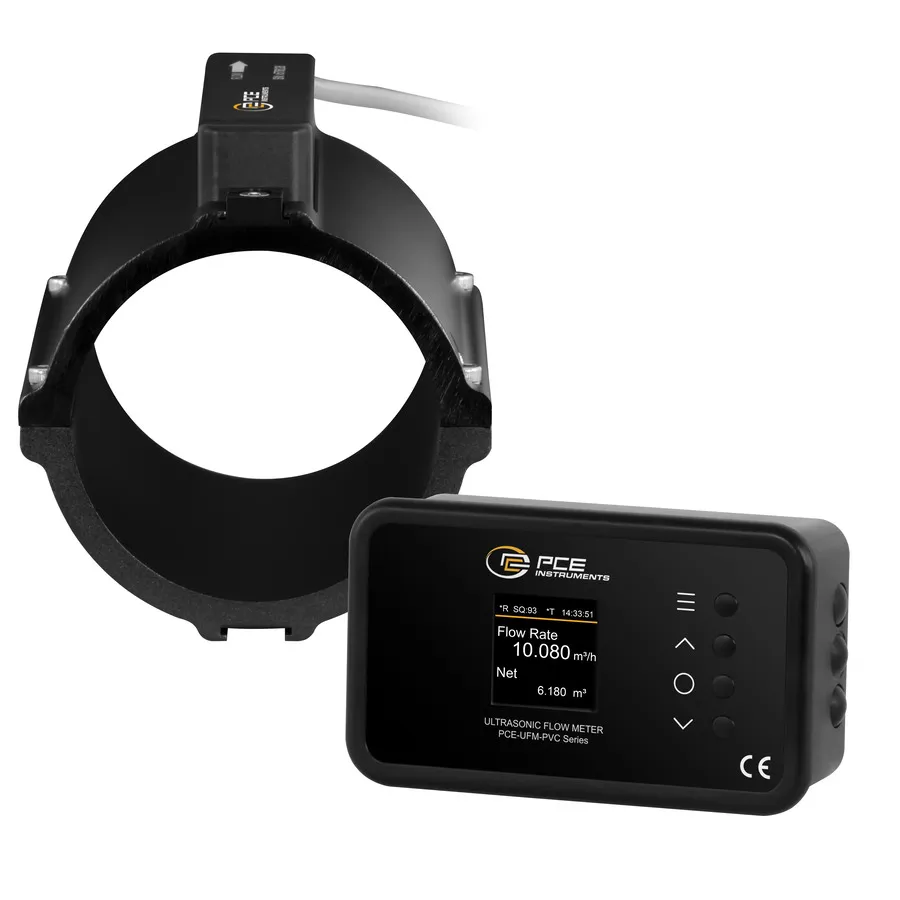 PCE Instruments PCE-UFM 80PVC Ultraljuds-genomströmningsgivare för påmontering