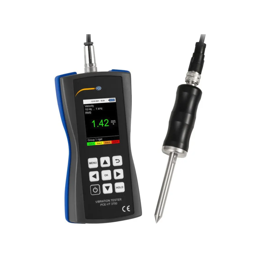 PCE Instruments PCE-VT 3700S Vibrationsmätare med mätspets-sensor