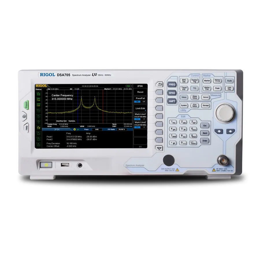 RIGOL DSA705 RF-spektrumanalysator