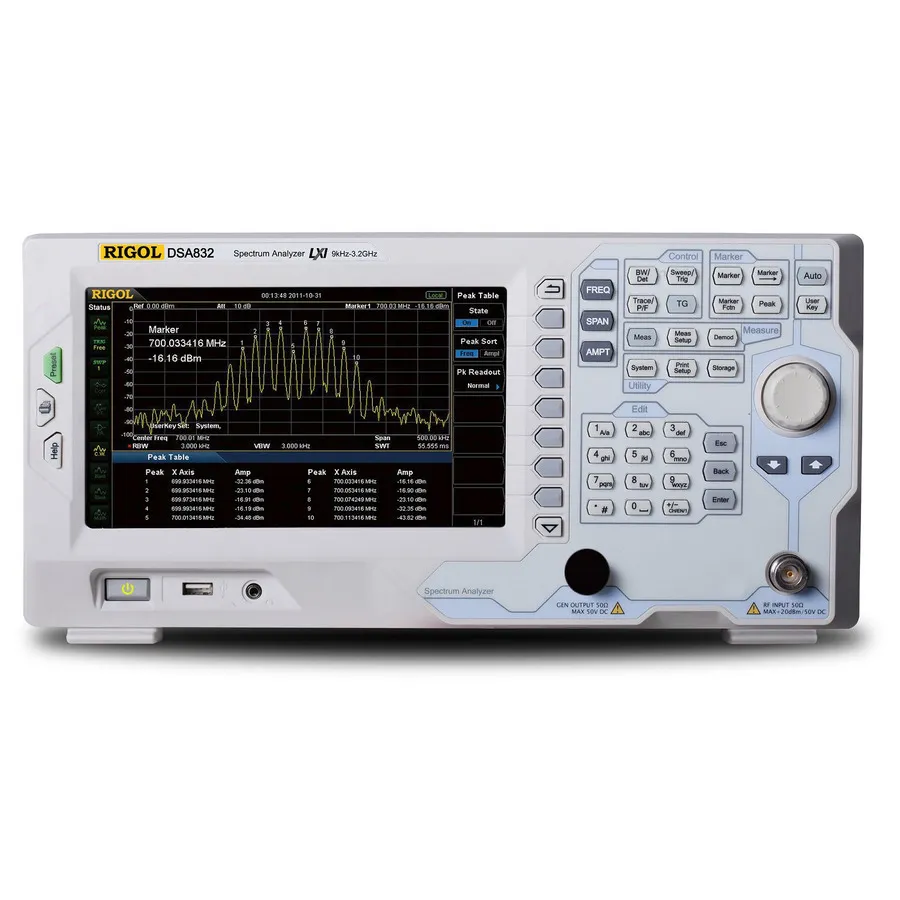 RIGOL DSA832 RF-spektrumanalysator